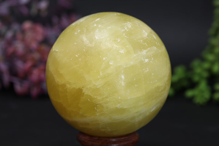3" Pakistan Yellow Calcite Sphere TV53
