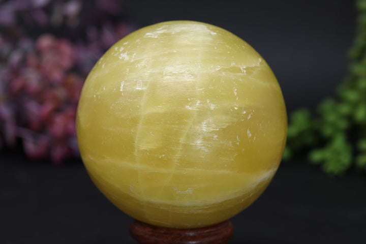 3" Pakistan Yellow Calcite Sphere TV53
