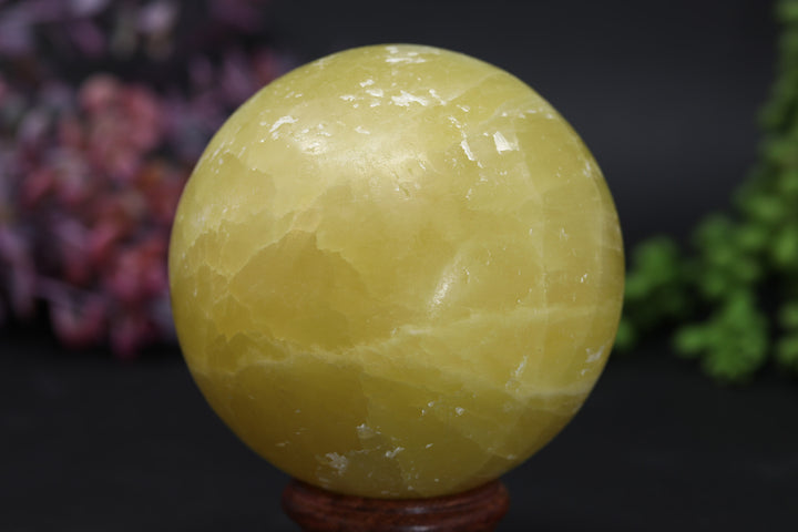 3" Pakistan Yellow Calcite Sphere TV53