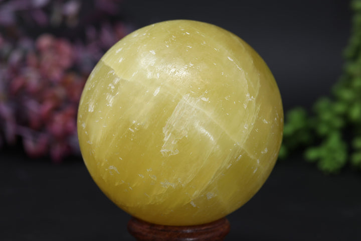3" Pakistan Yellow Calcite Sphere TV53