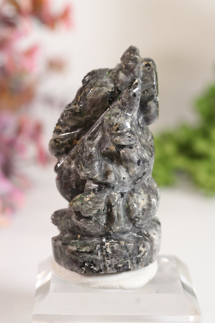 Larvikite Ganesha Carving TV698