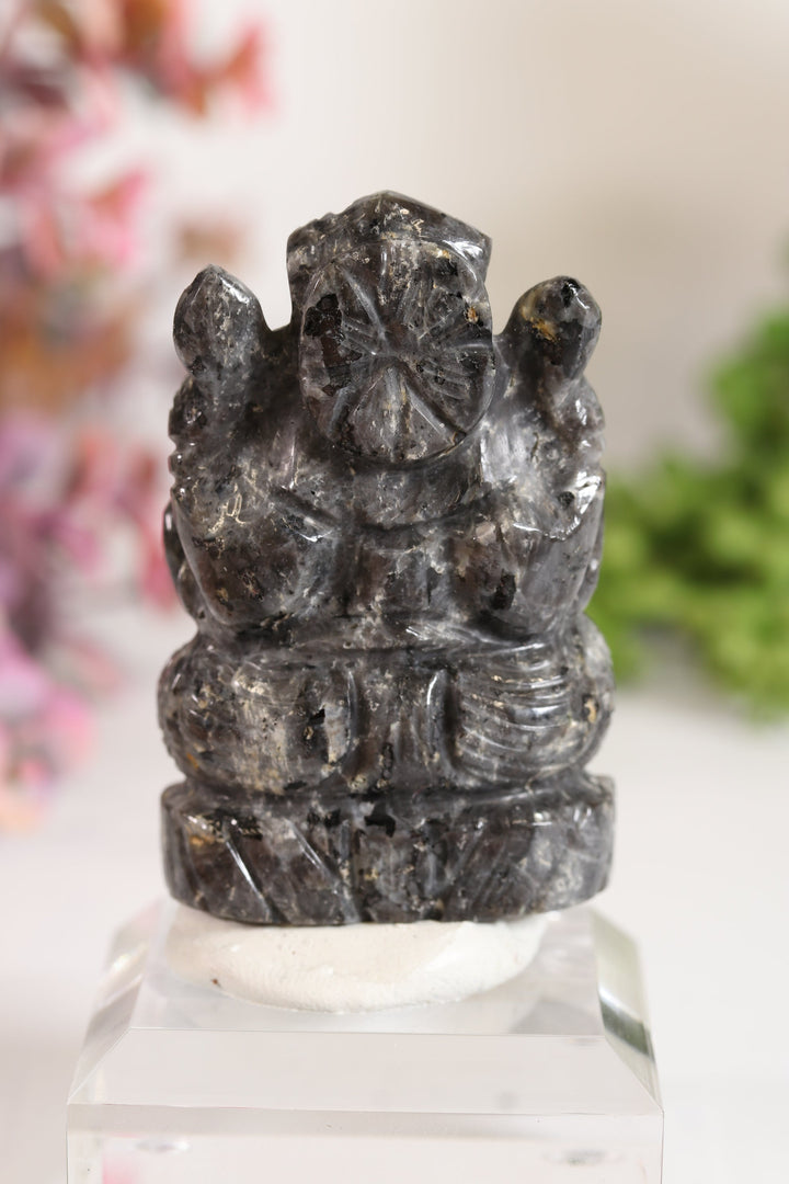 Larvikite Ganesha Carving TV699