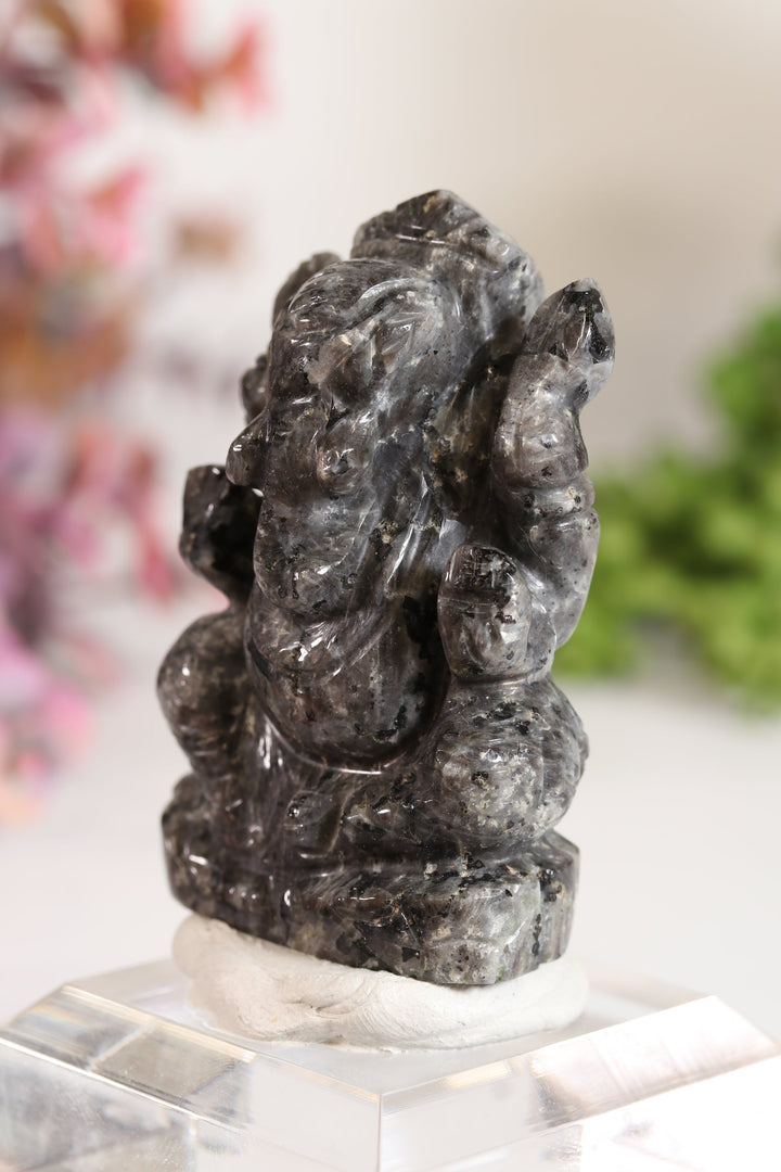 Larvikite Ganesha Carving TV699