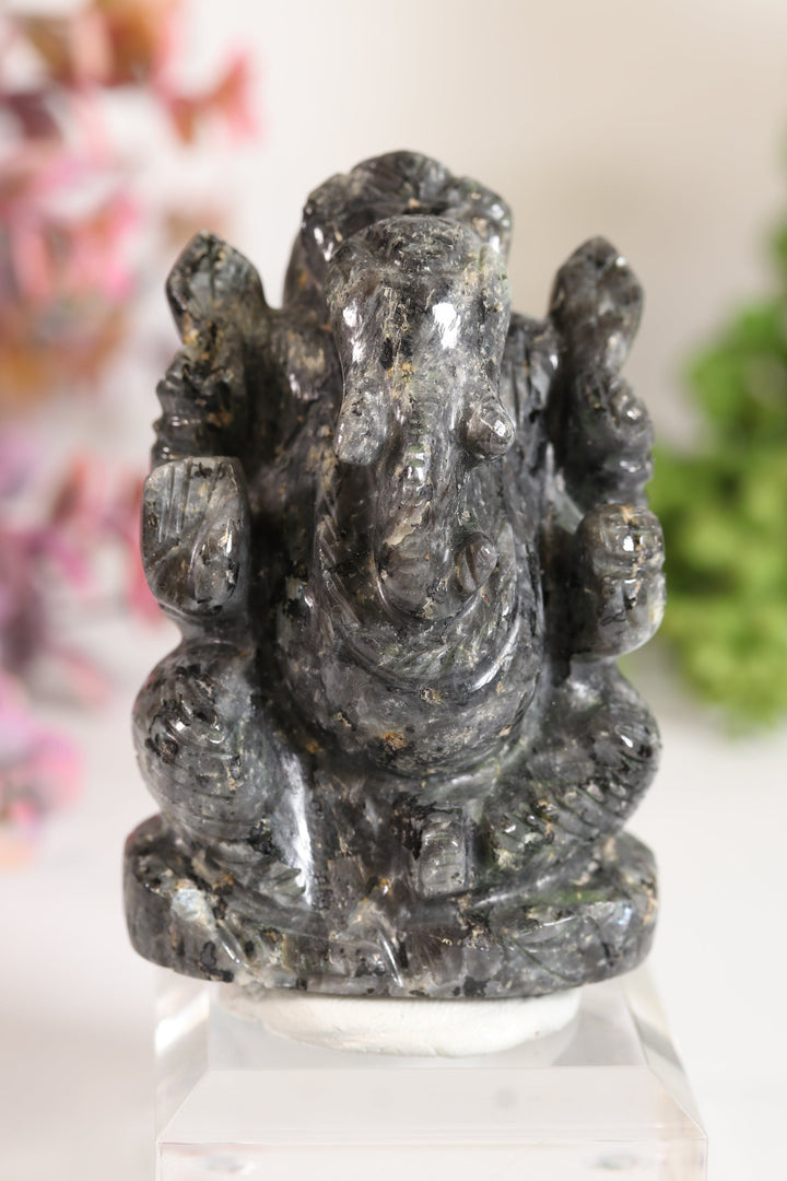Larvikite Ganesha Carving TV705