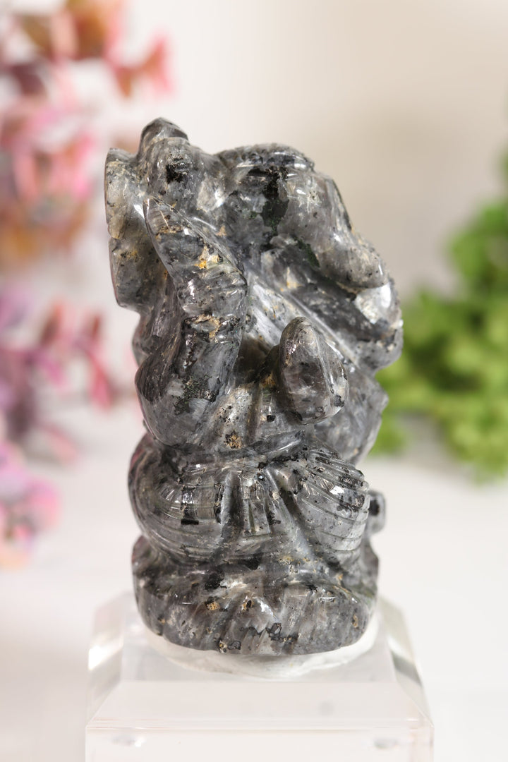 Larvikite Ganesha Carving TV705