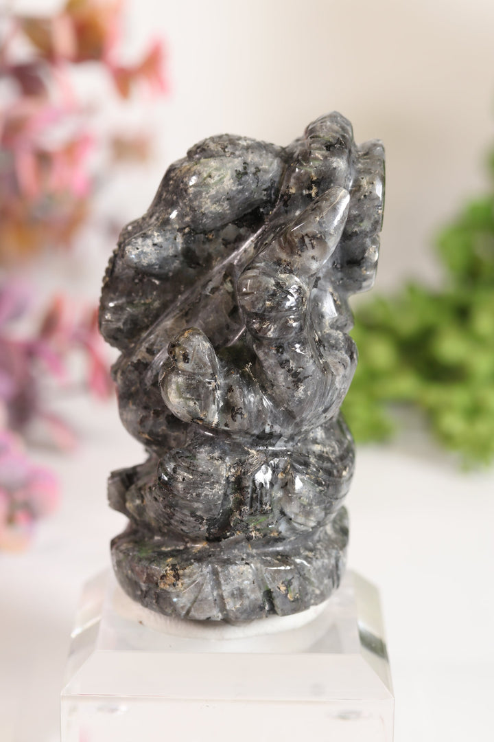 Larvikite Ganesha Carving TV705