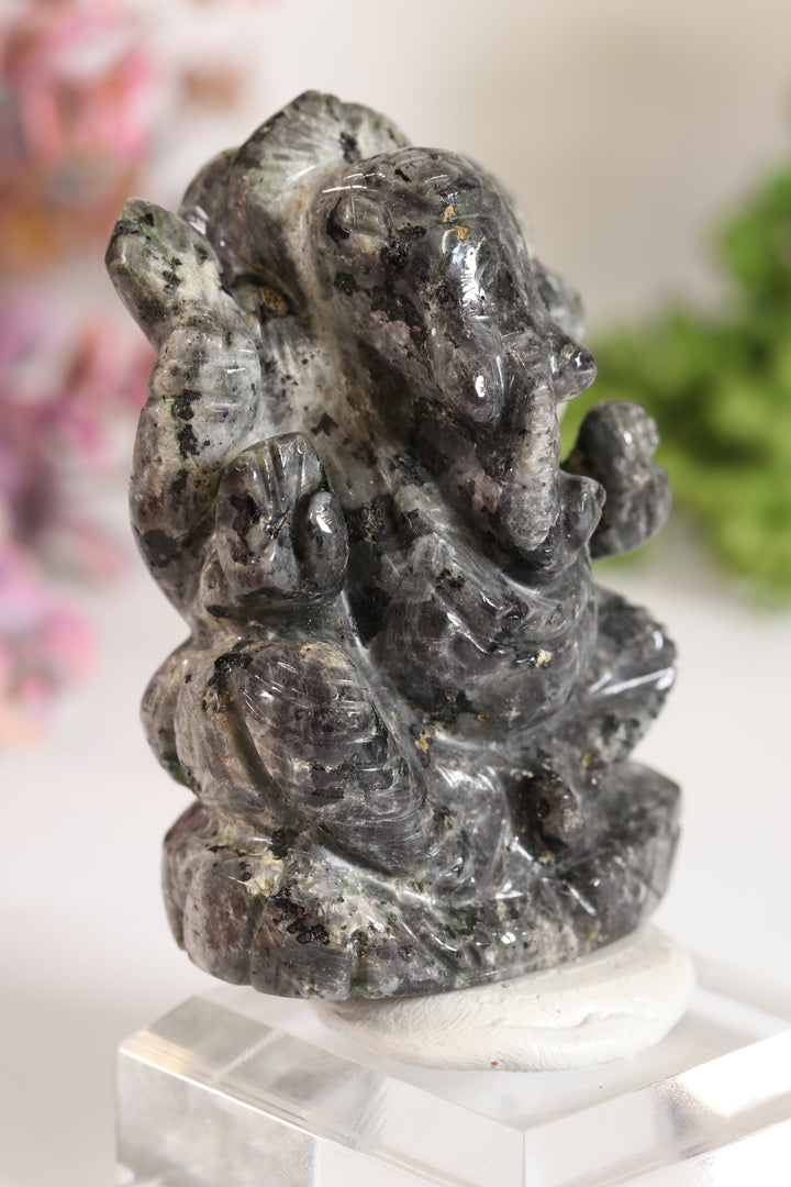 Larvikite Ganesha Carving TV706