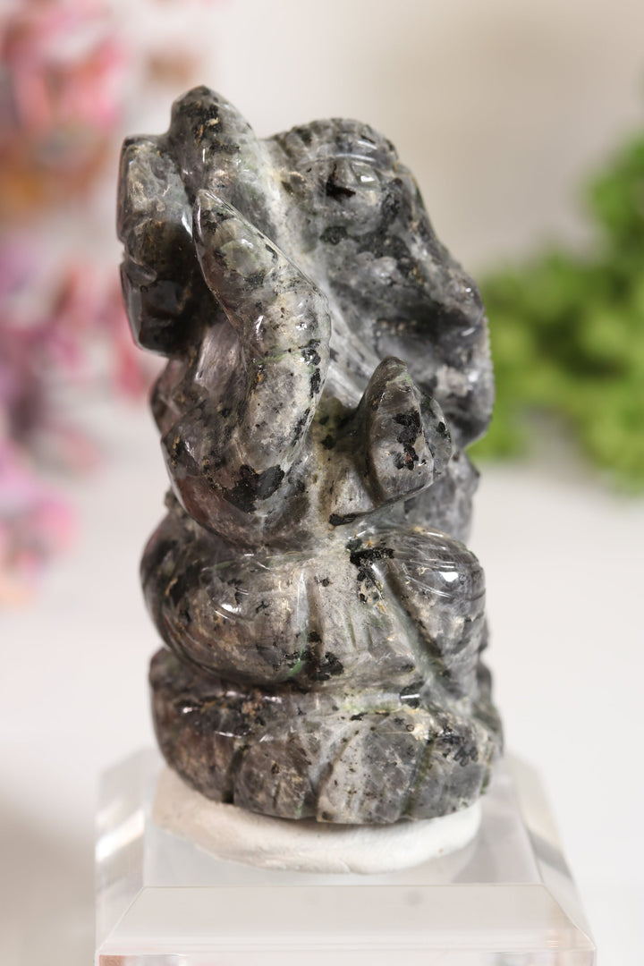 Larvikite Ganesha Carving TV706