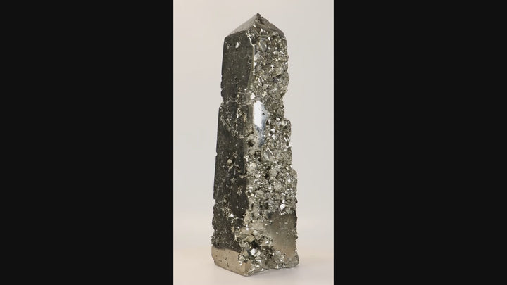 8.75" Pyrite Obelisk DX054
