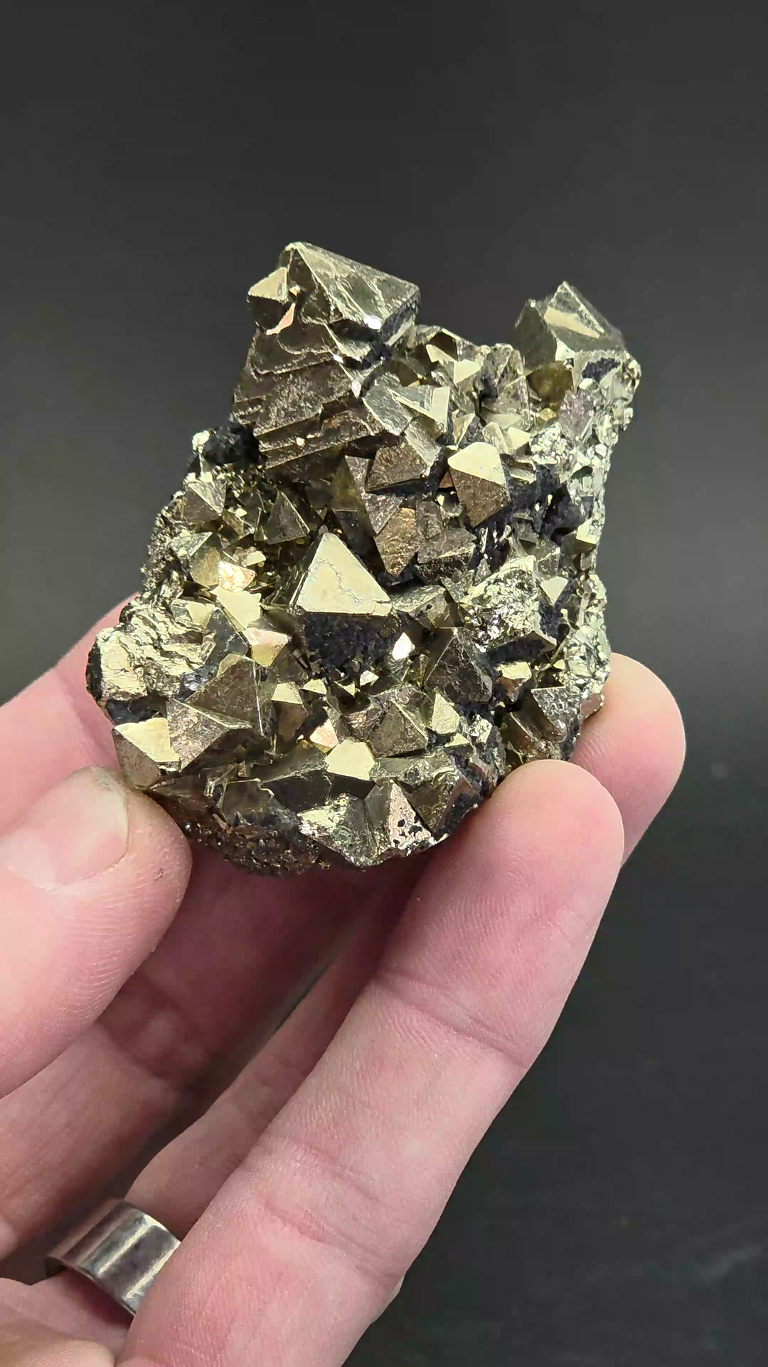 Peruvian Octahedral Pyrite Specimen DD006