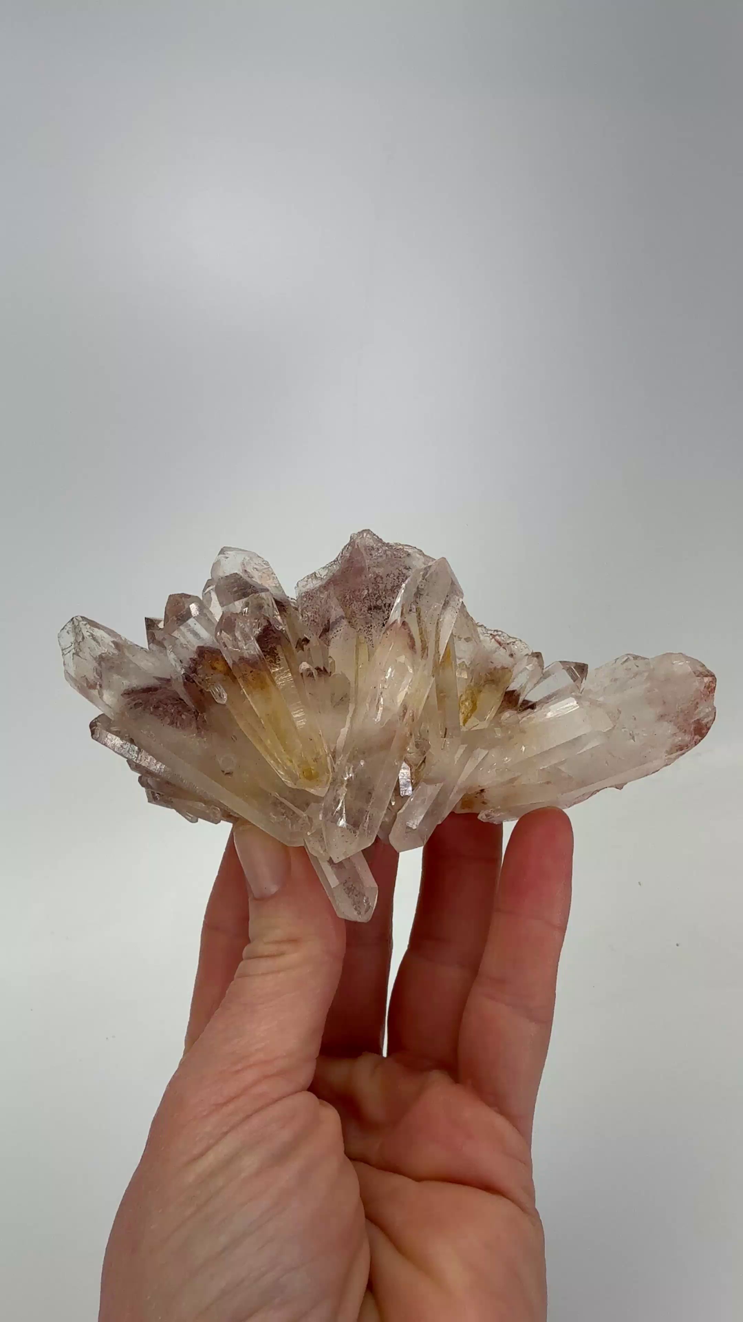 Hematite Phantom Quartz Cluster DM1281