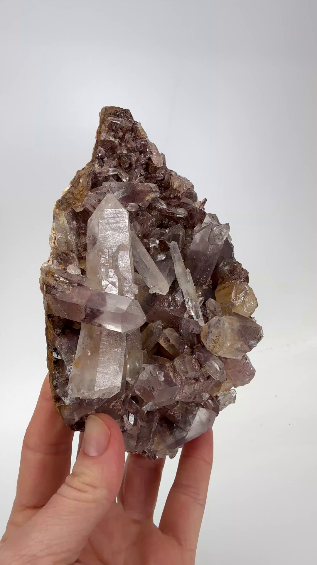 Hematite Phantom Quartz Cluster DM1284