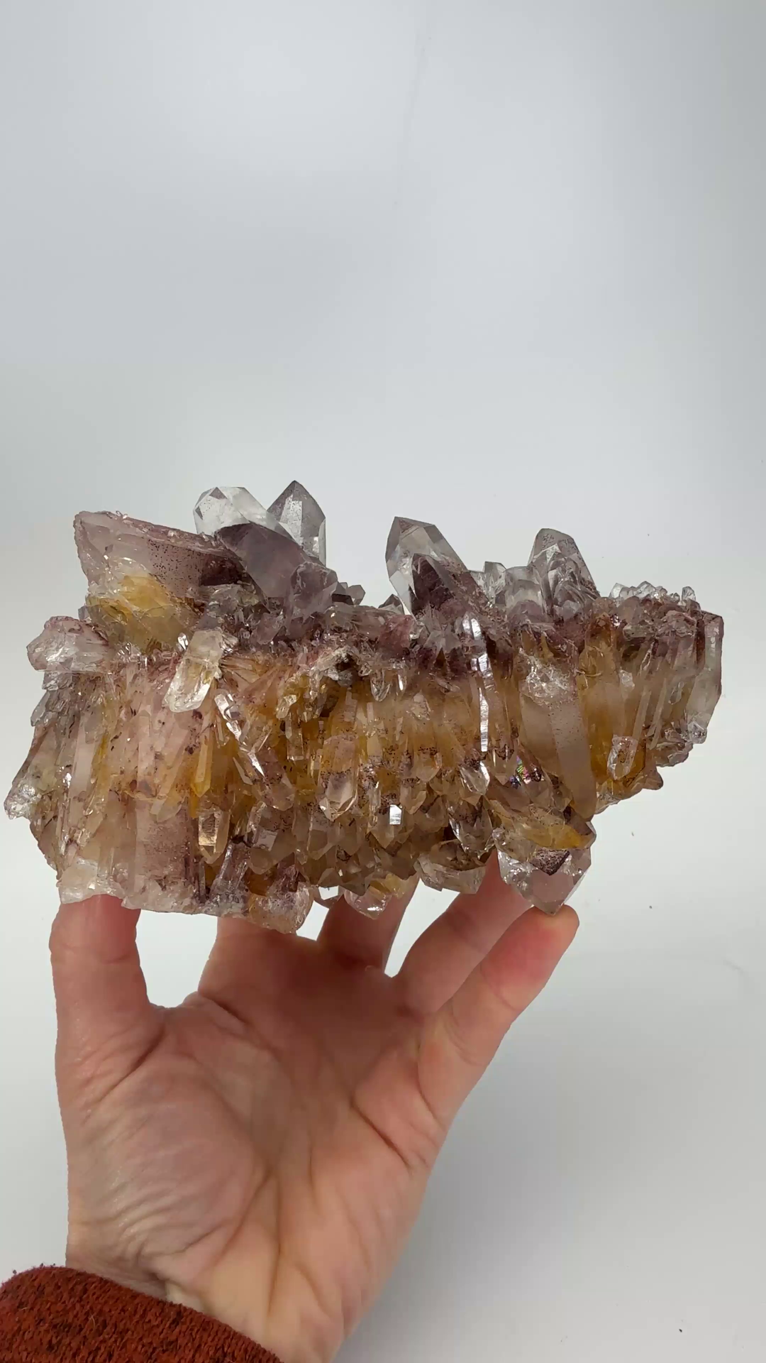 Hematite Phantom Quartz Cluster DM1285