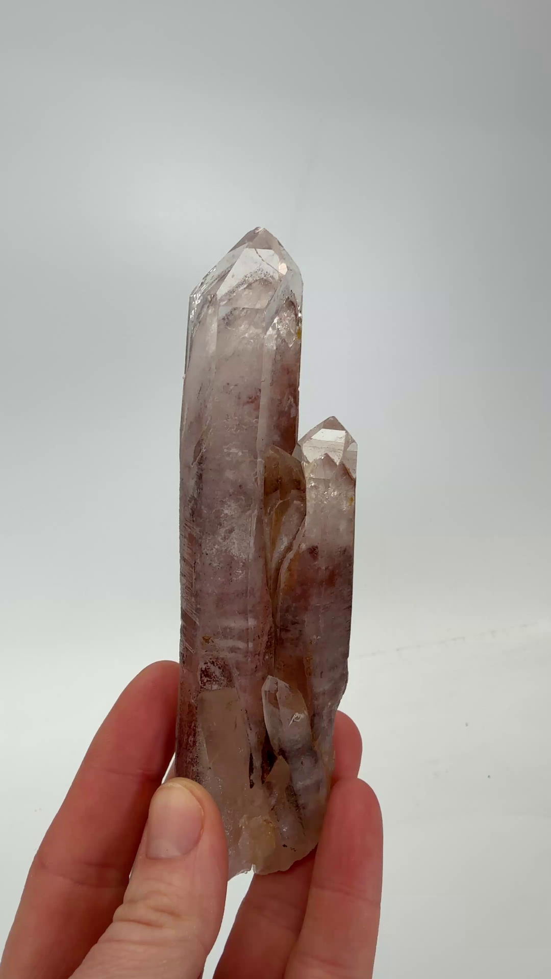 Hematite Phantom Quartz Point DM1298