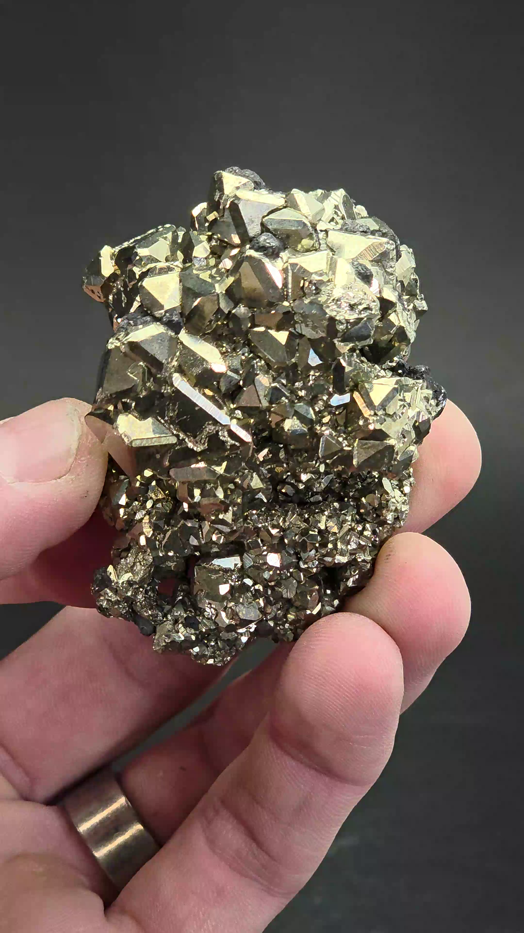 Peruvian Octahedral Pyrite Specimen DS1135