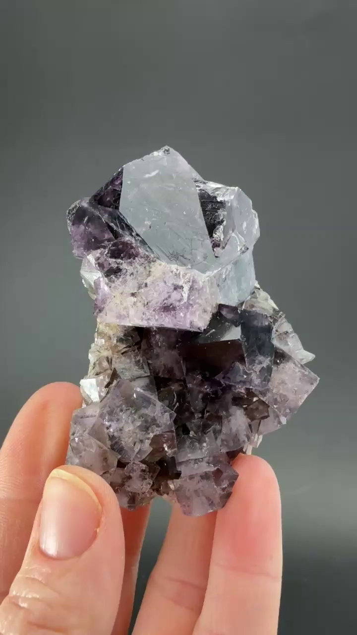 Purple Rain Pocket Fluorite Specimen
