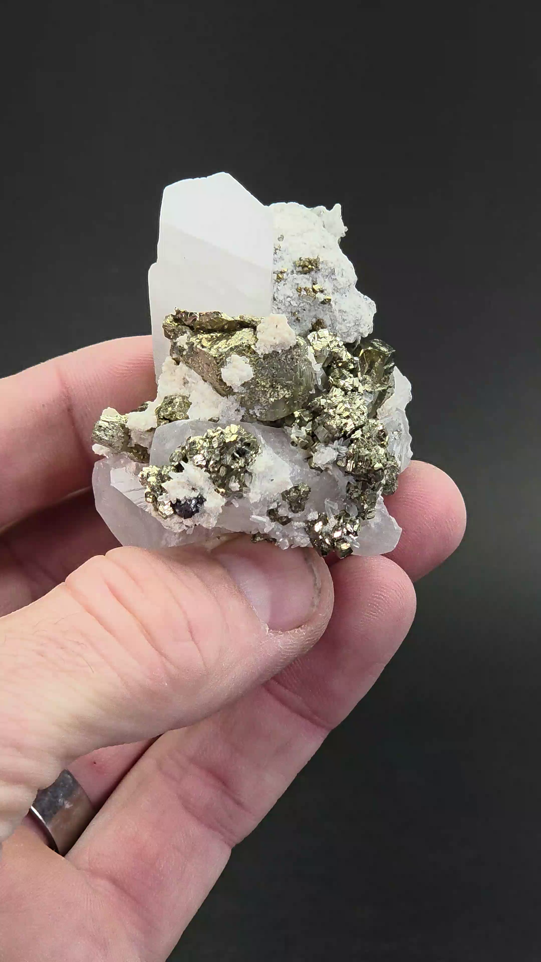 Calcite and Pyrite Specimen from Peru DS2269