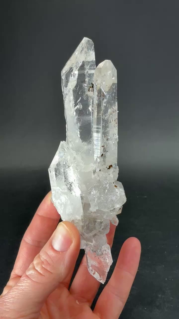 5.5" Colombian Lemurian Crystal Cluster DS2437