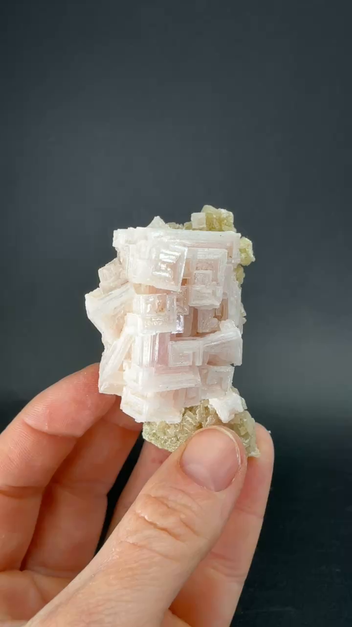 Pink Halite on Trona