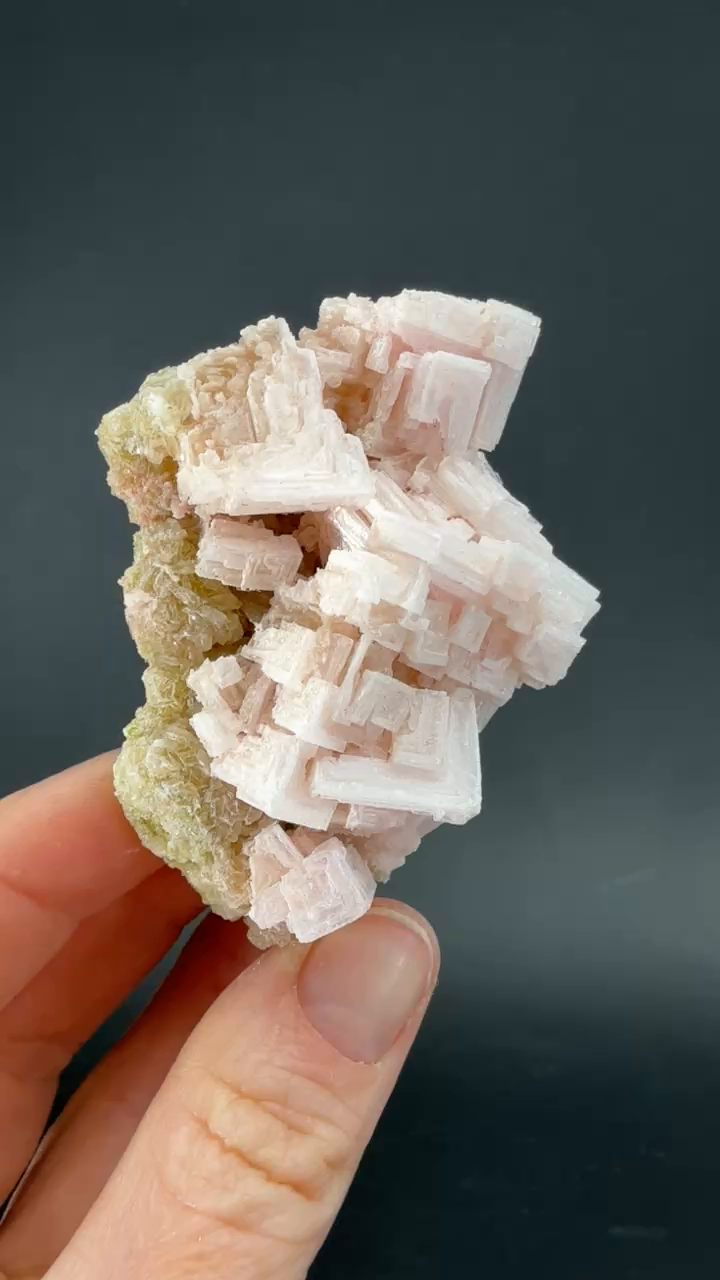 Pink Halite on Trona