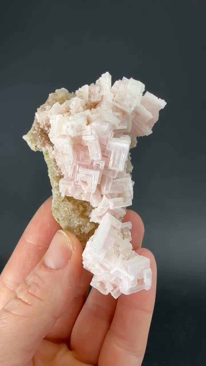 Pink Halite on Trona