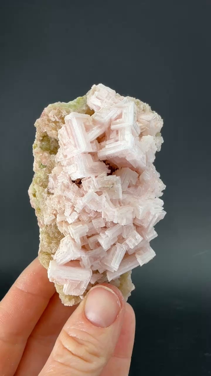 Pink Halite on Trona