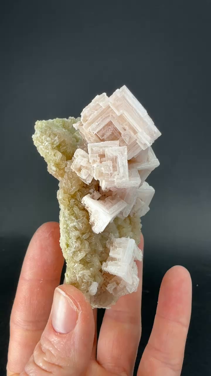 Pink Halite on Trona