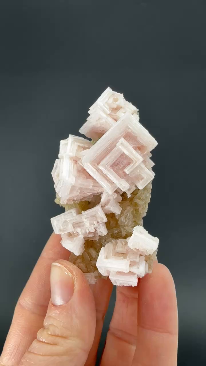 Pink Halite on Trona