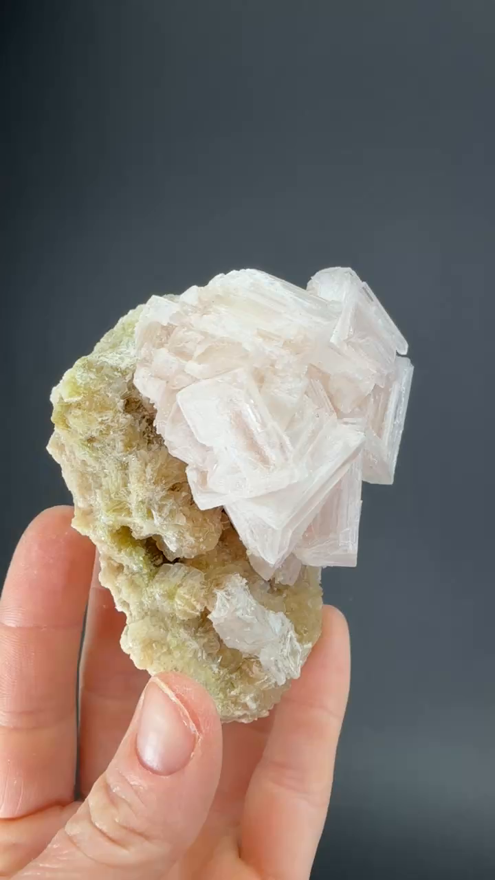Pink Halite on Trona