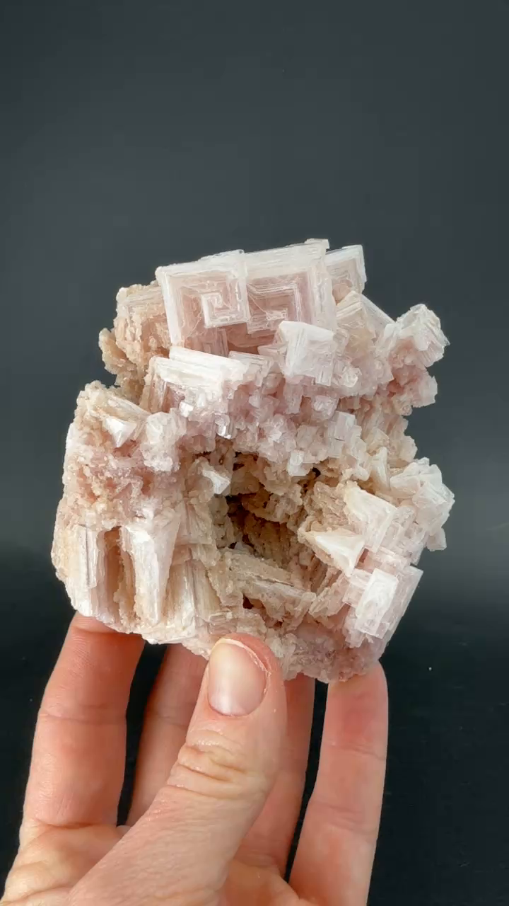 Pink Halite on Trona