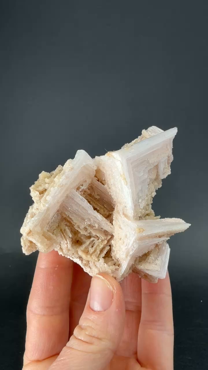 Pink Halite on Trona