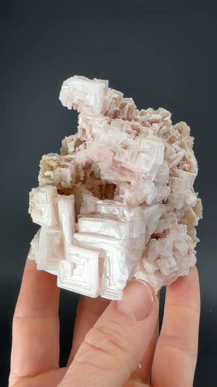 Pink Halite on Trona