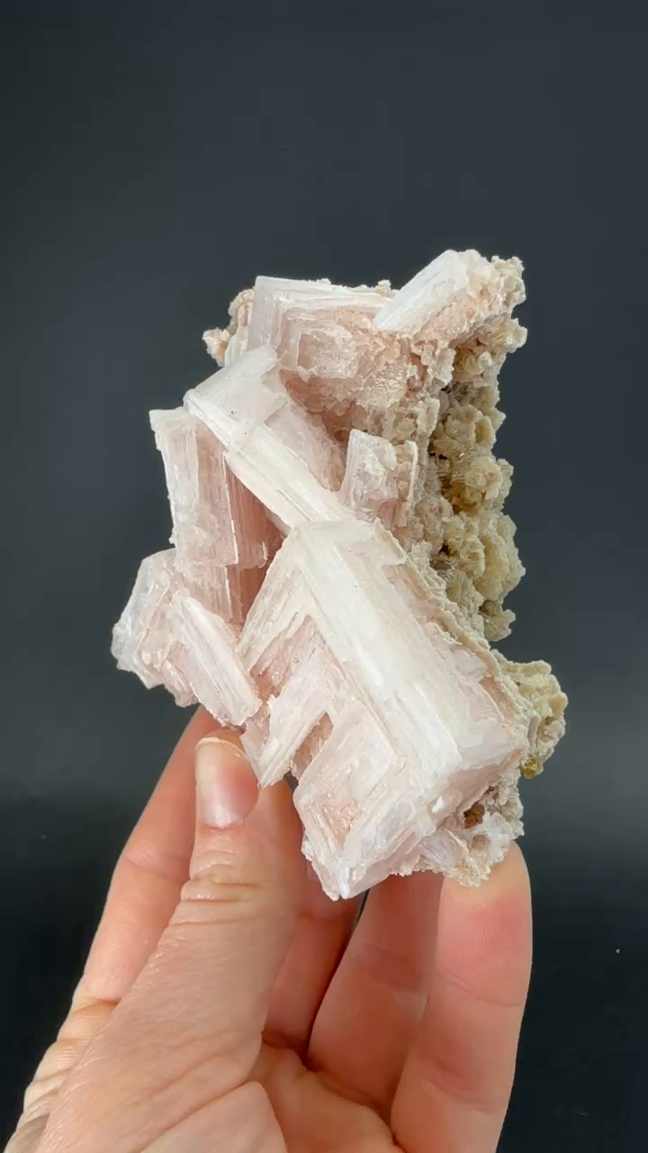 Pink Halite on Trona