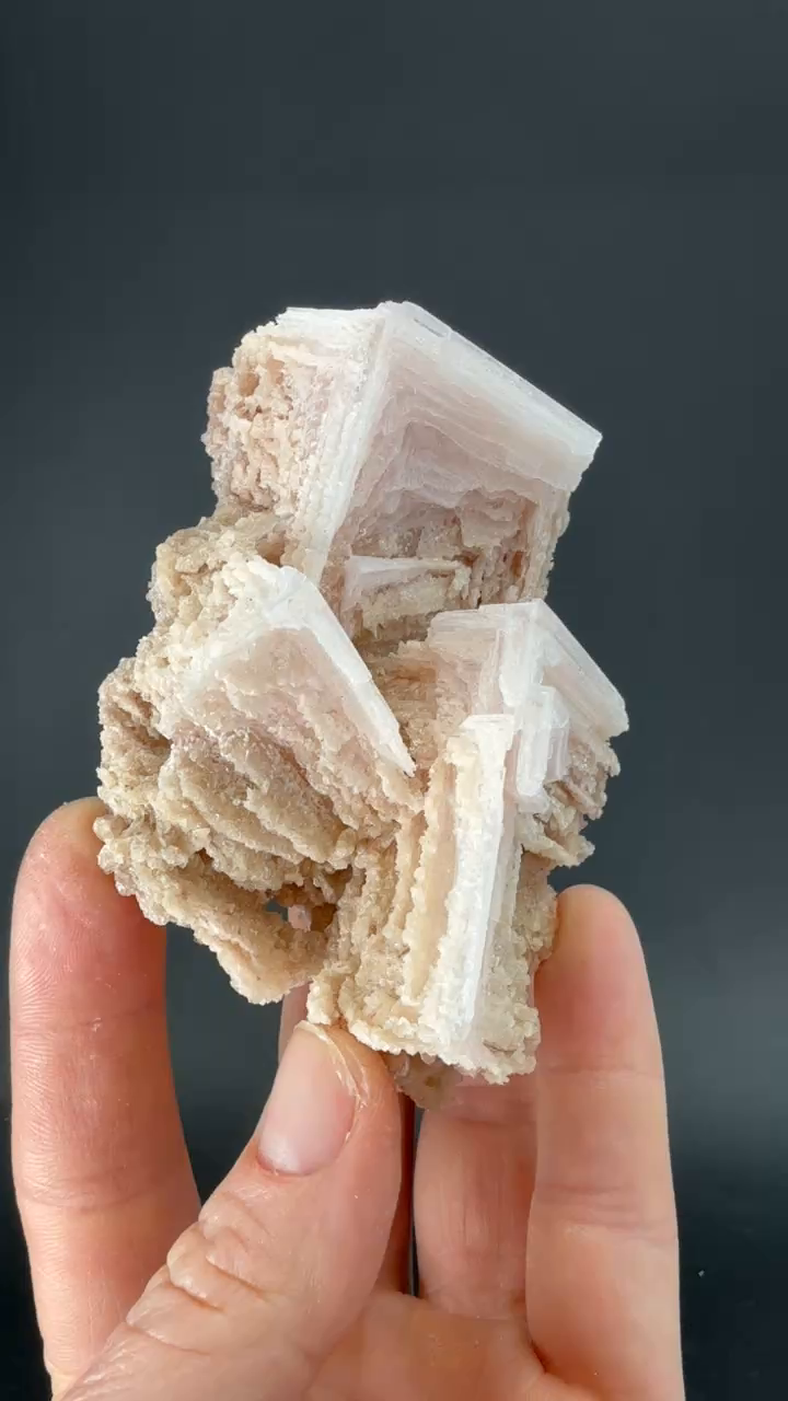Pink Halite on Trona