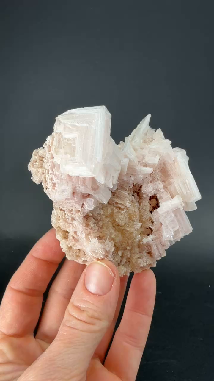 Pink Halite on Trona
