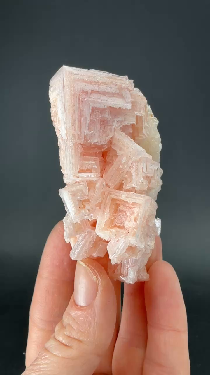 Pink Halite on Trona