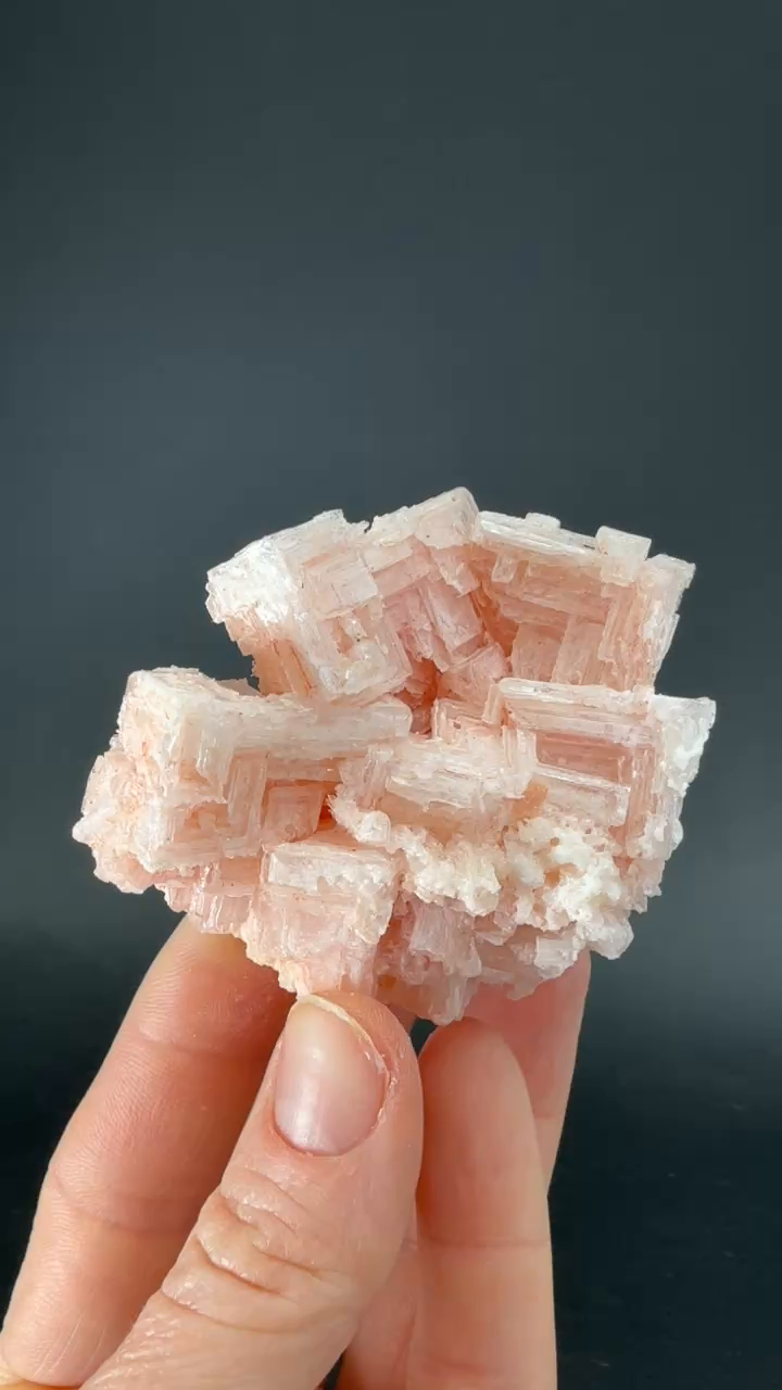 Pink Halite on Trona
