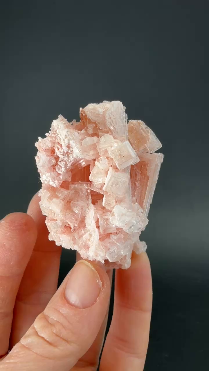 Pink Halite on Trona