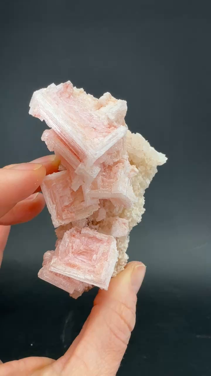 Pink Halite on Trona