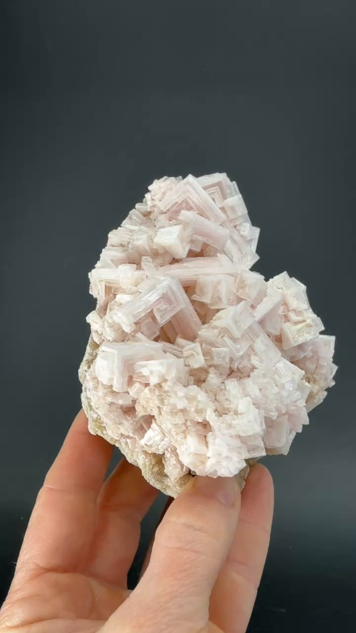 Pink Halite on Trona