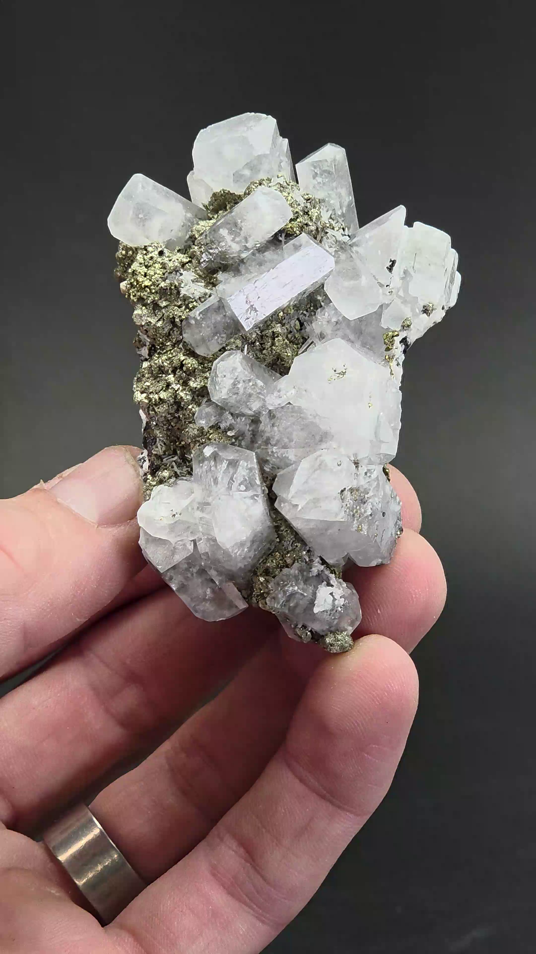 Calcite and Pyrite Specimen from Peru DS628