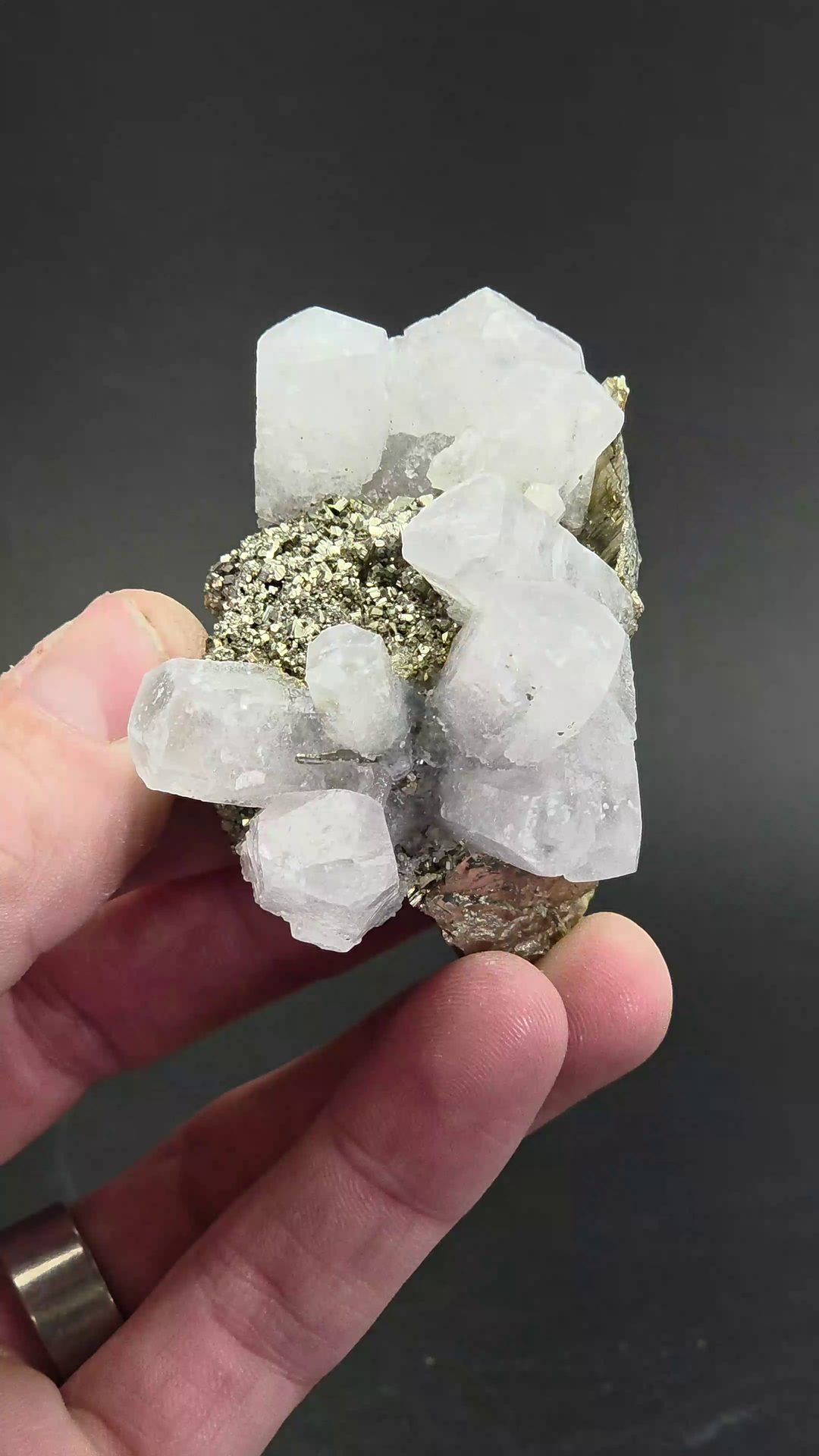 Calcite and Pyrite Specimen from Peru DS638