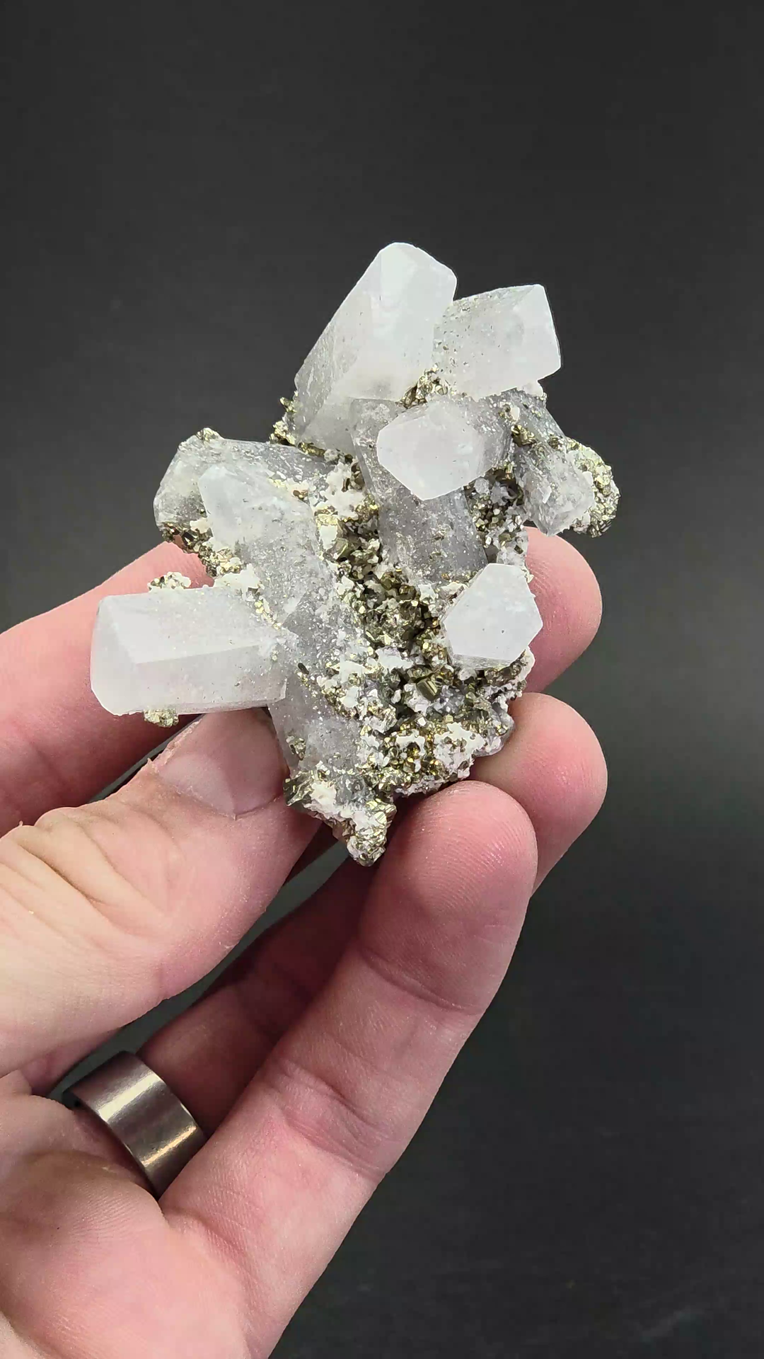 Calcite and Pyrite Specimen from Peru DS647