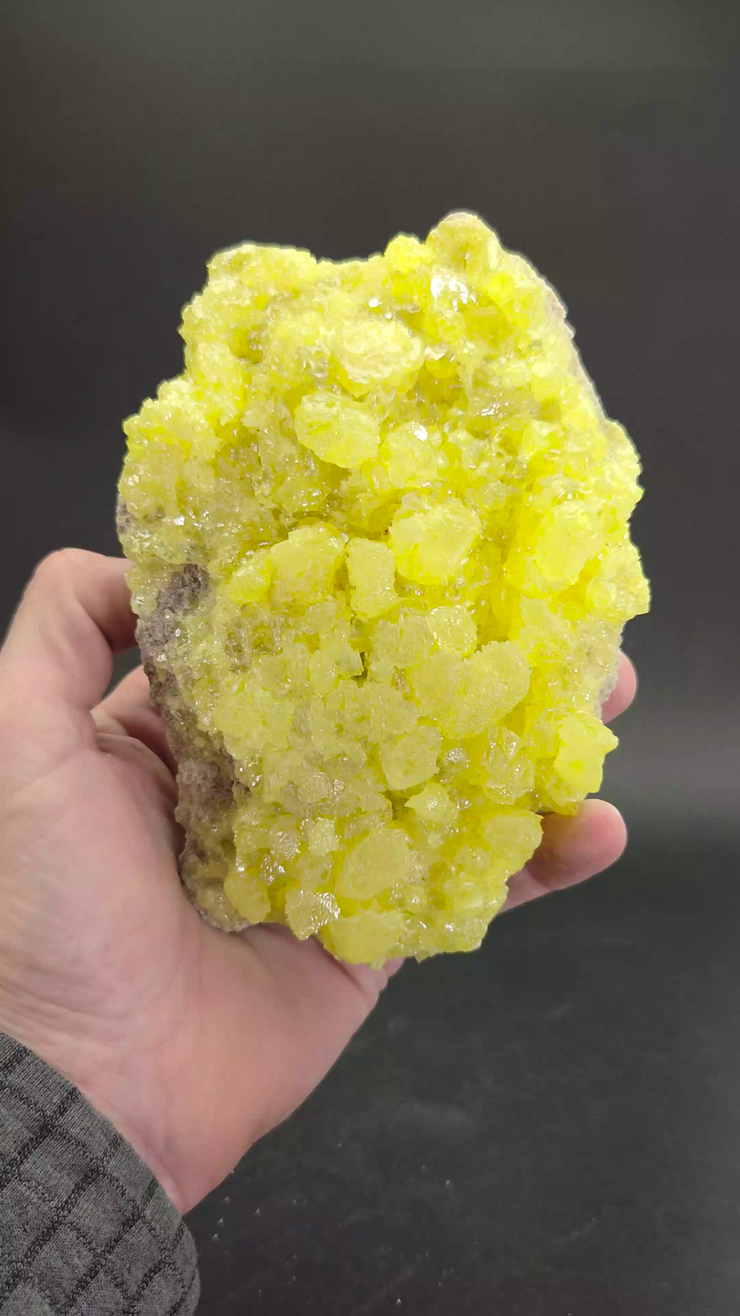 Sulfur Crystals on Matrix from Bolivia DS862