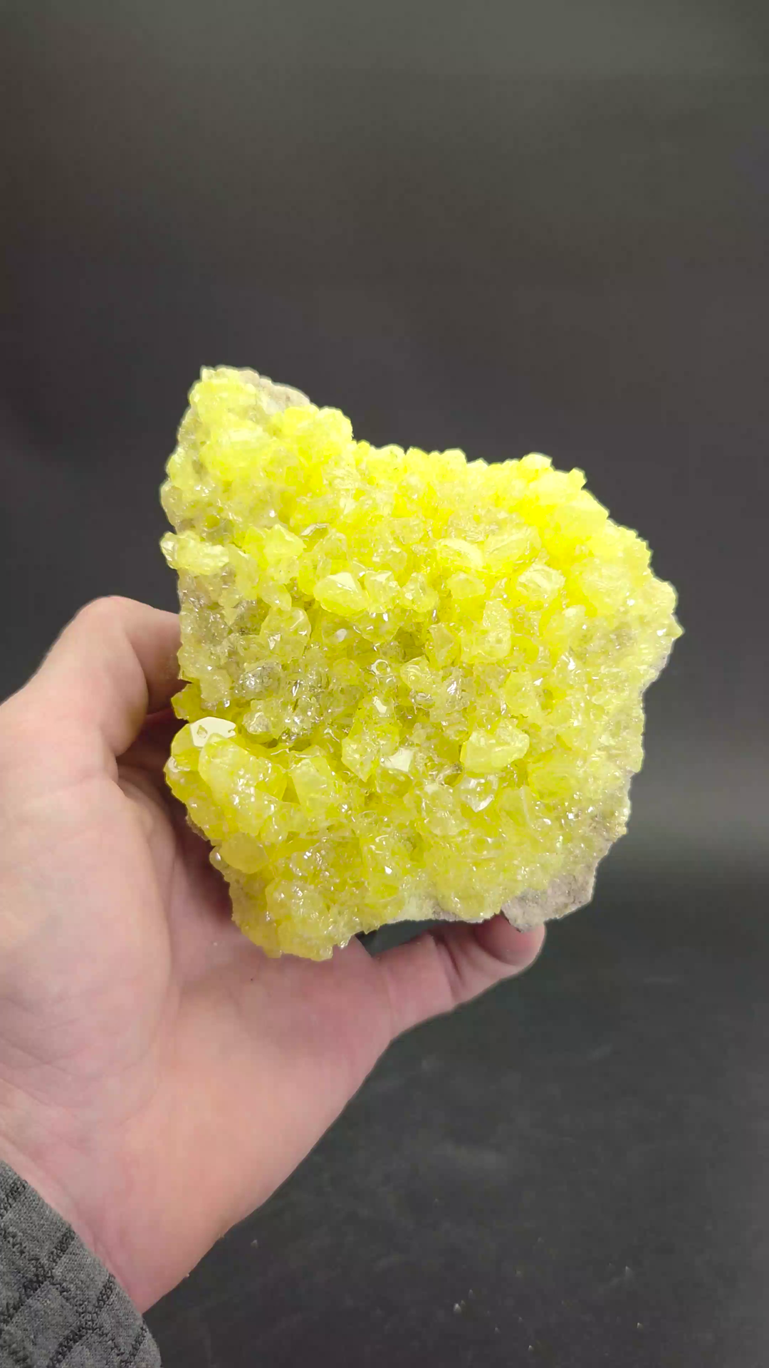Sulfur Crystals on Matrix from Bolivia DS863