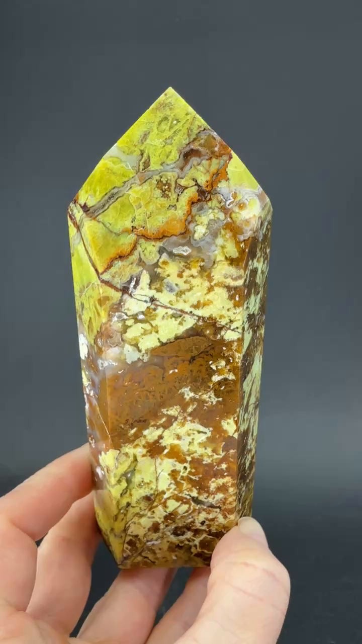 5.25" Green Opal Tower