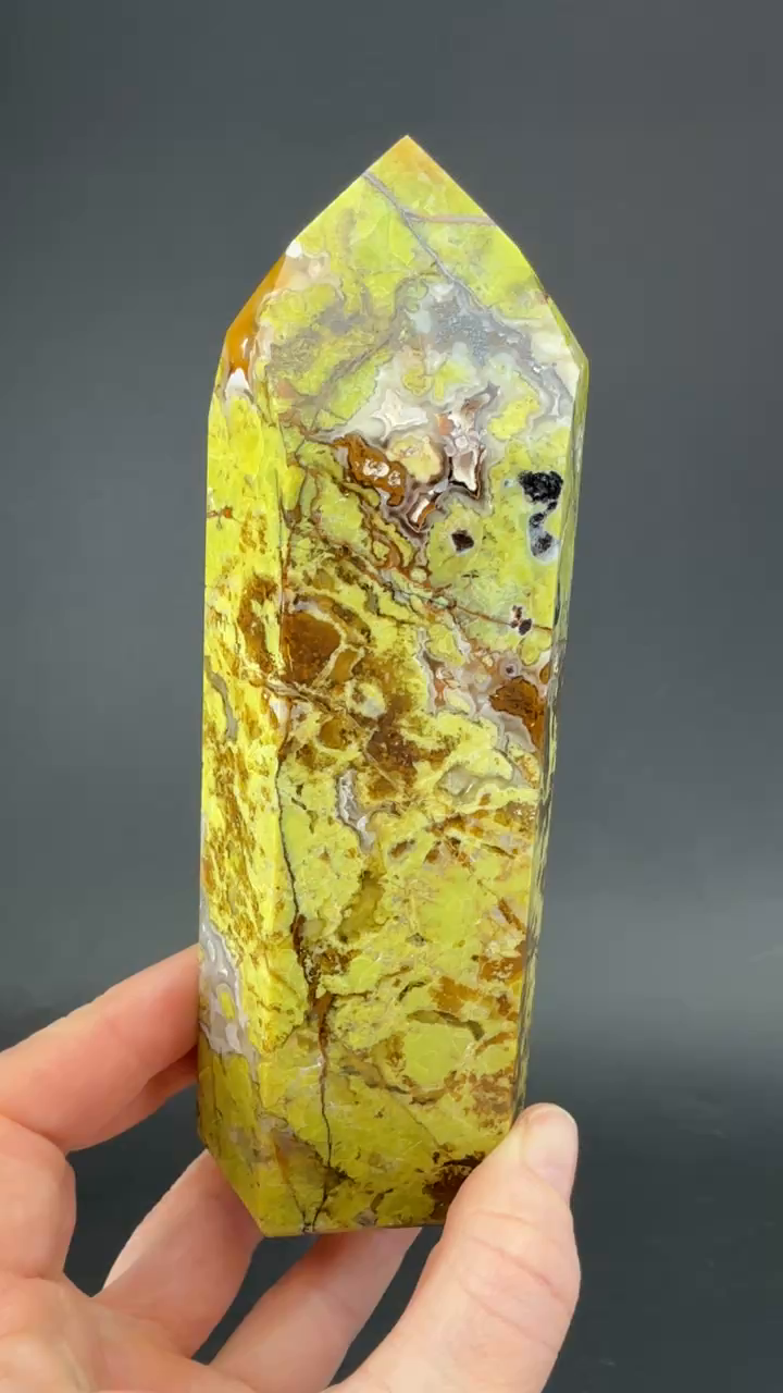 5.75" Green Opal Tower