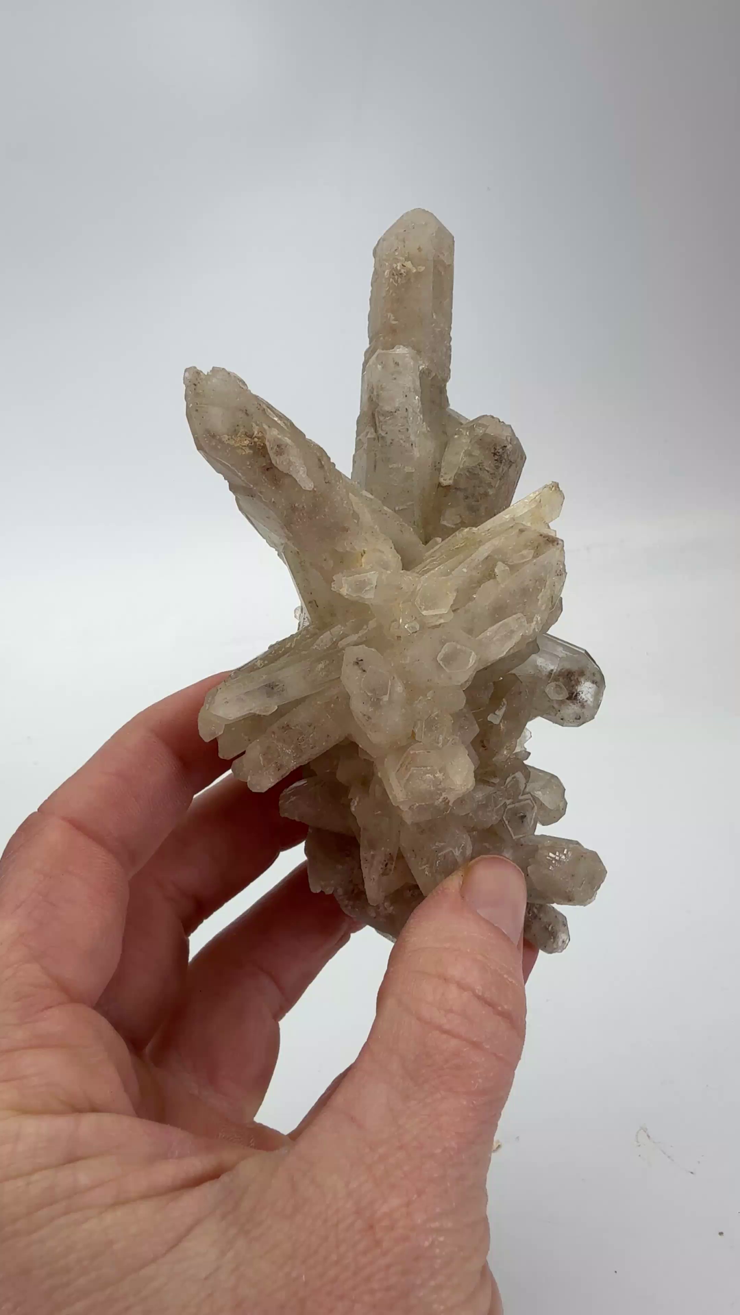 Growth Interference Quartz Cluster from Bor Mine DX1128