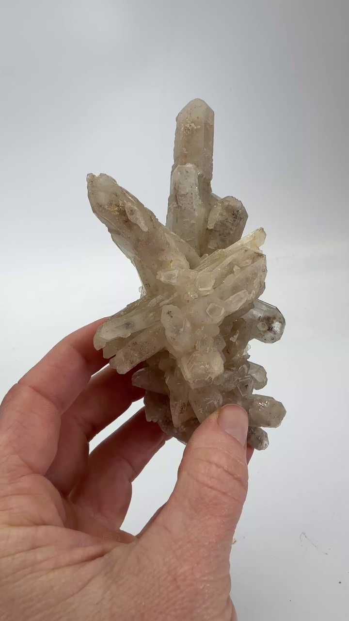 Growth Interference Quartz Cluster from Bor Mine DX1128