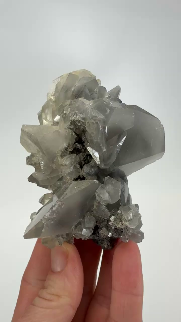 Grey Calcite Cluster from Xianghualing Mine